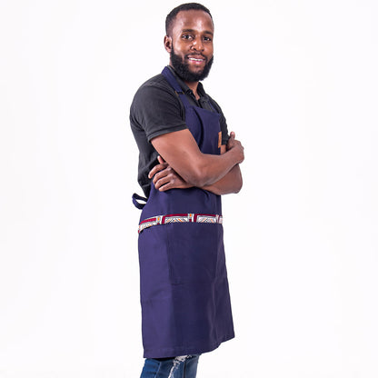 Jikoni Full Apron - Navy Blue