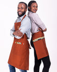 Jikoni Half Apron - Rust