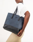 Mara Leather Bag - Navy Blue