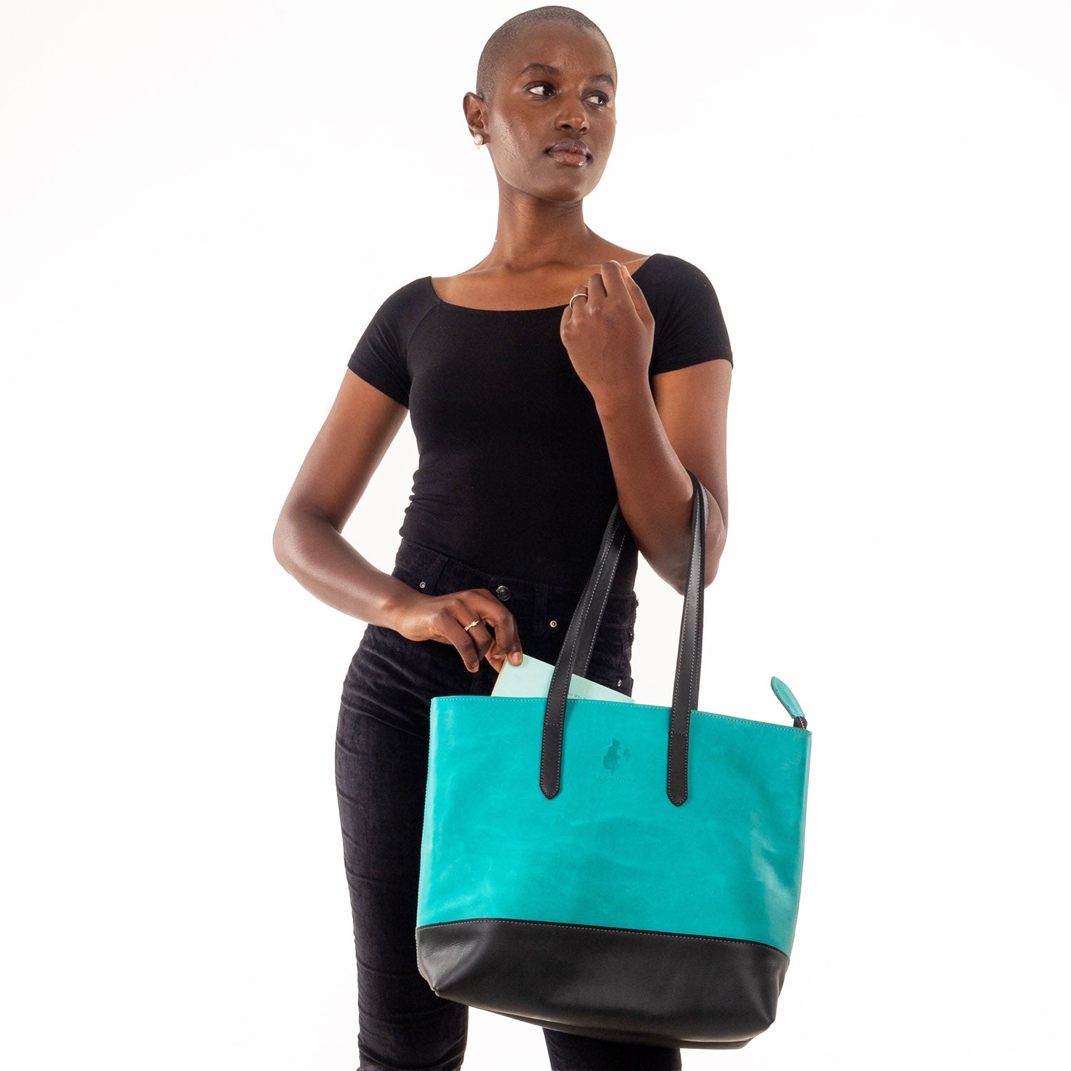 Mara Leather Bag - Zilly Blue