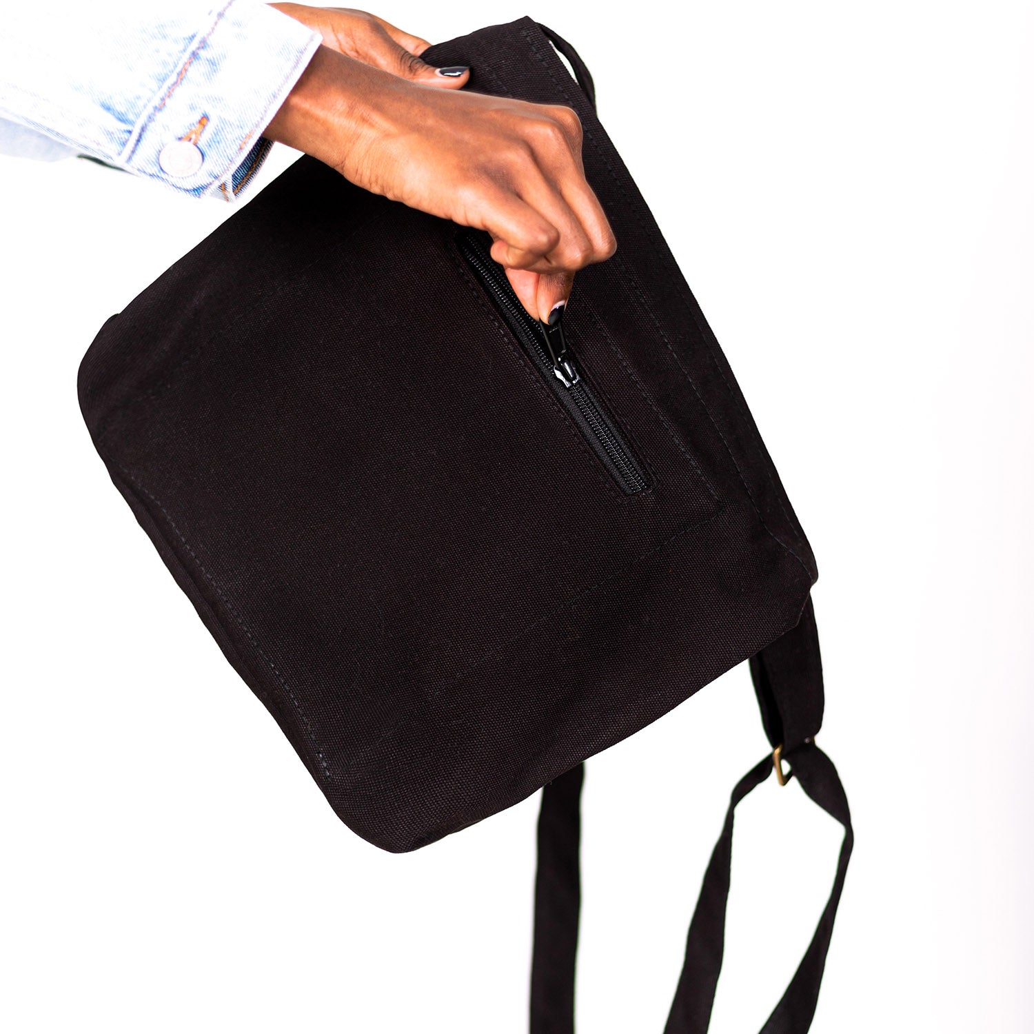 The Mini Amani Crossbody Bag - Black