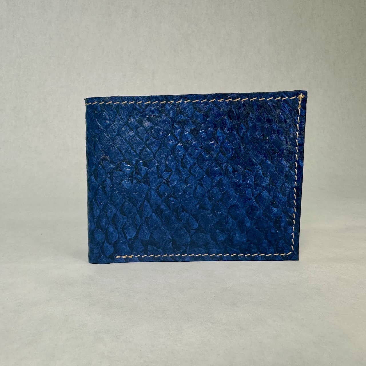 Fish Leather Wallet • Bifold - Standard | Blue