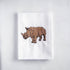 African Wildlife Embroidered Cotton Napkins - Handmade 