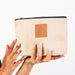 Ren Makeup Bag - Sand White