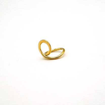 Feni Brass Wave Ring