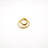 Feni Brass Wave Lucky Eight Ring