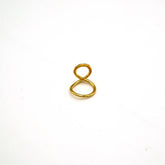 Feni Brass Wave Lucky Eight Ring