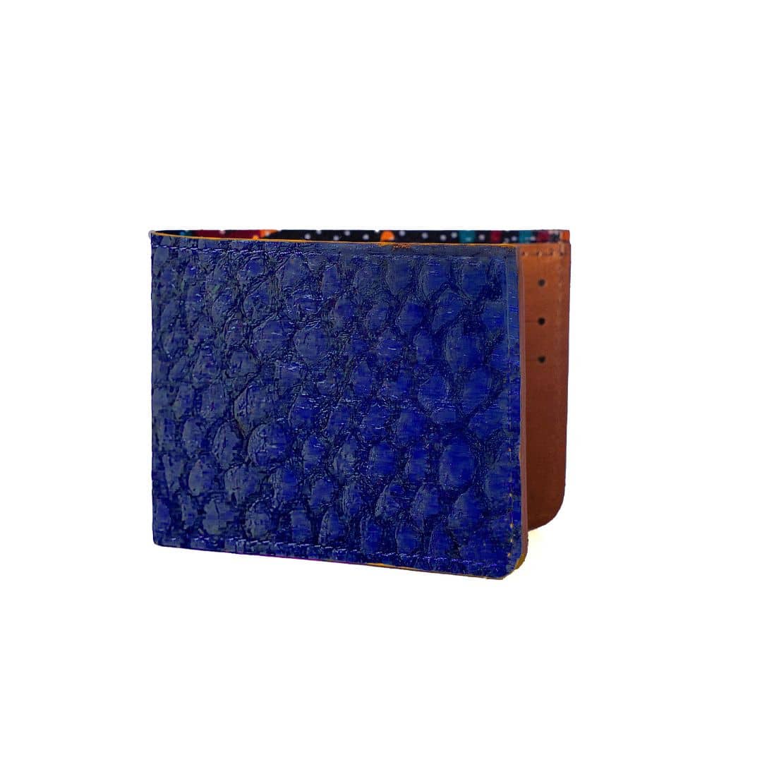 Genuine Slim Fish Wallets - Bifold Fish Leather Wallet 