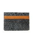 Fish Leather Card Holder - Gray