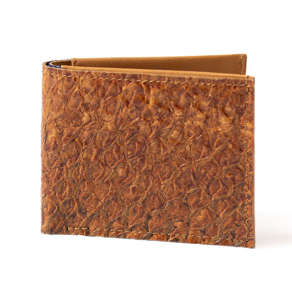 Tan Standard Fish Leather Wallet #color_tan