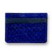 Fish Leather Card Holder- Blue