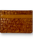 Fish Leather Card Holder - Tan