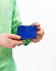 Fish Leather Wallet • Bifold - Slim | Blue