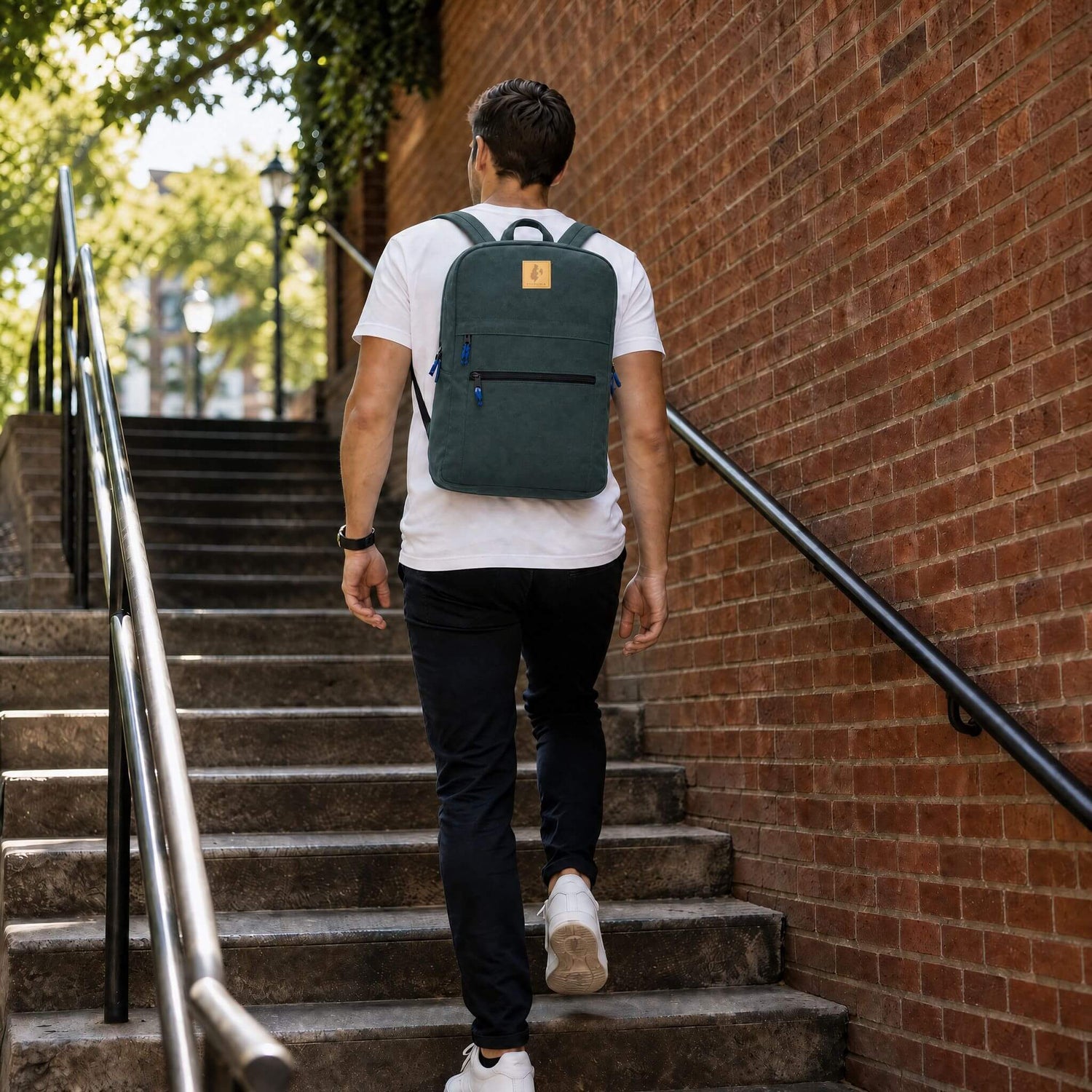Zanzi Canvas Backpack – Laptop Backpack for Work &amp; School EcoDunia 