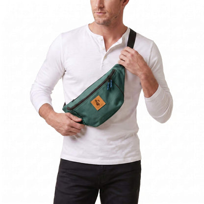 Crossbody Large Fanny Pack -  Canvas Waist Bag 