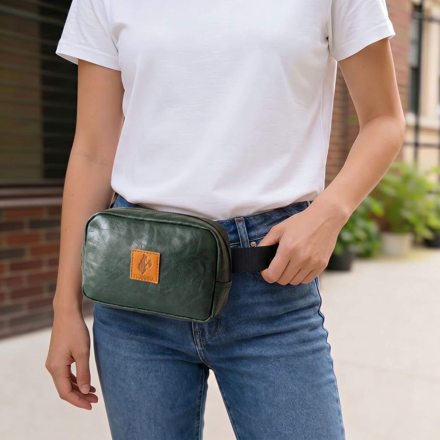 Vegan Leather Crossbody Belt Bag Ecodunia 