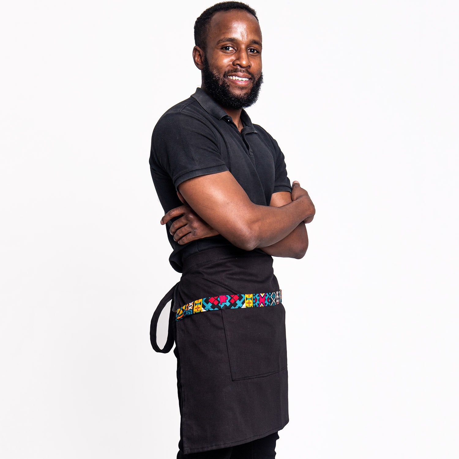 Kitchen Half Apron with Pockets Unisex | Waist Apron – Jikoni 