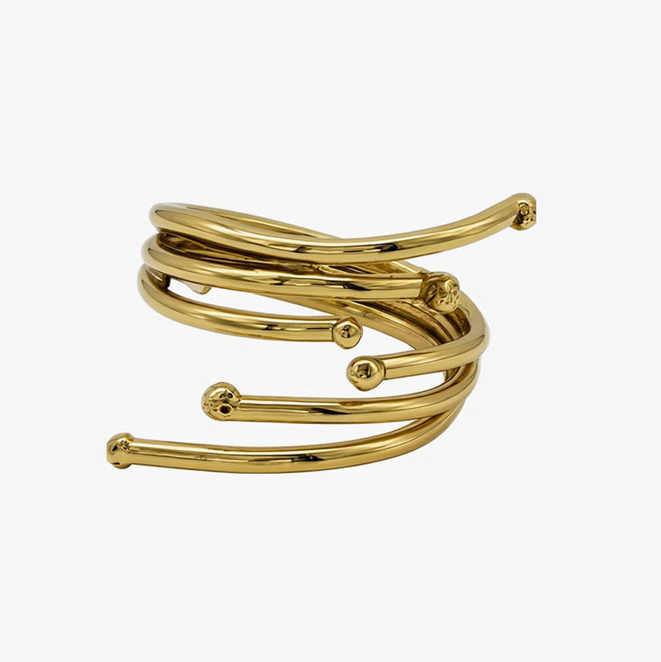 Brass Fireworks Spiral Ring | Gaya Ecodunia