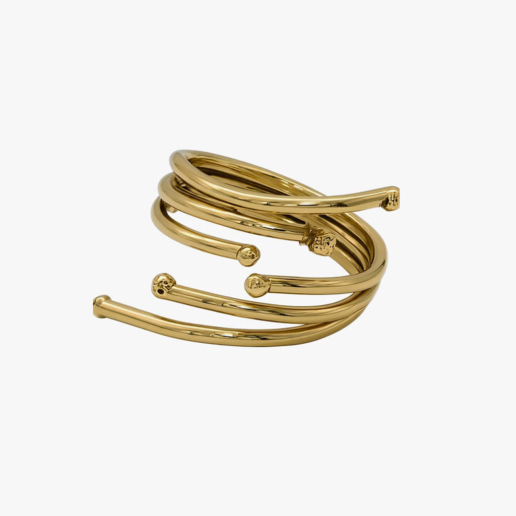 Brass Fireworks Spiral Ring | Gaya Ecodunia