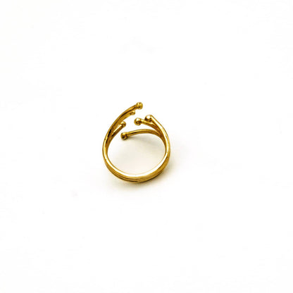 Gaya Spiral Rounded Strips Ring
