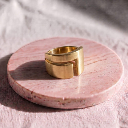 Geometric Cuff Band Ring | Jinja