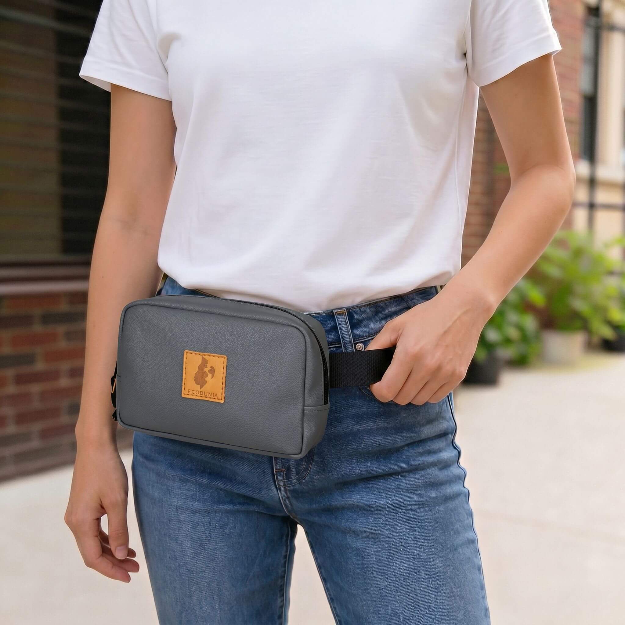 Vegan Leather Crossbody Belt Bag Ecodunia 