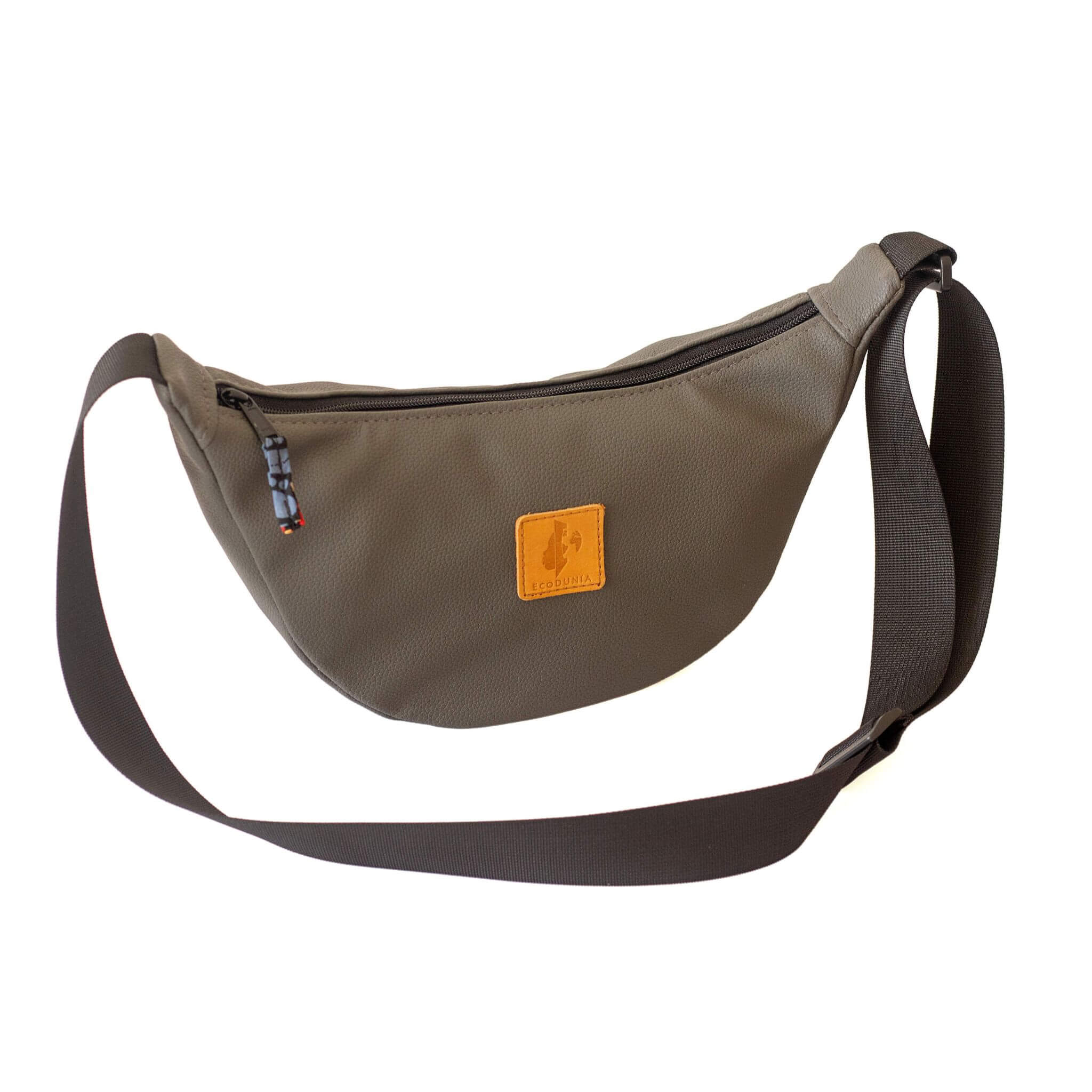 Round Mini Vegan Leather Crossbody Shoulder Bag 