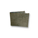 Patterned Leather Bifold Standard Wallet - Gray "Ndovu"
