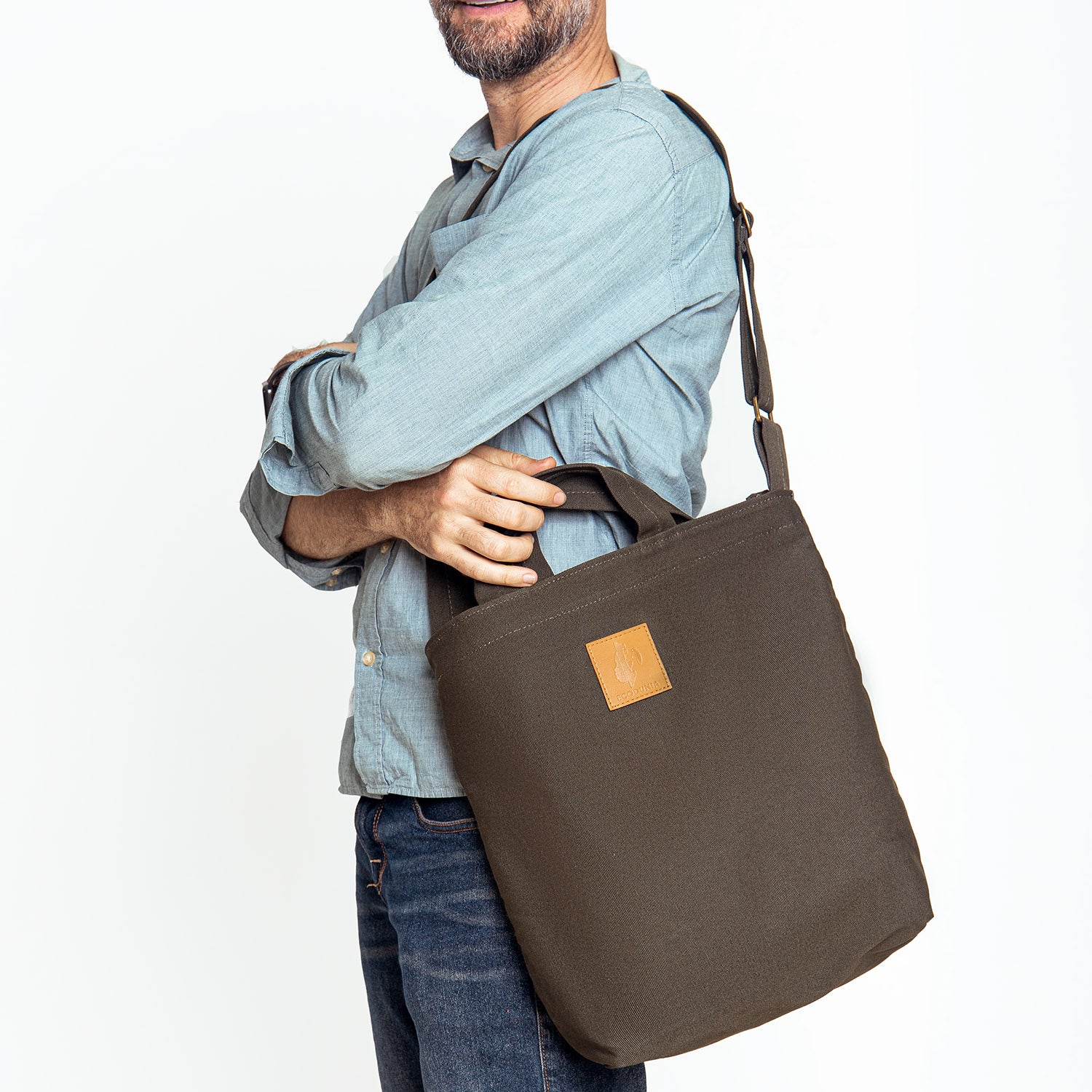 Canvas Carry-All Crossbody Bag for Men &amp; Women | Amani 