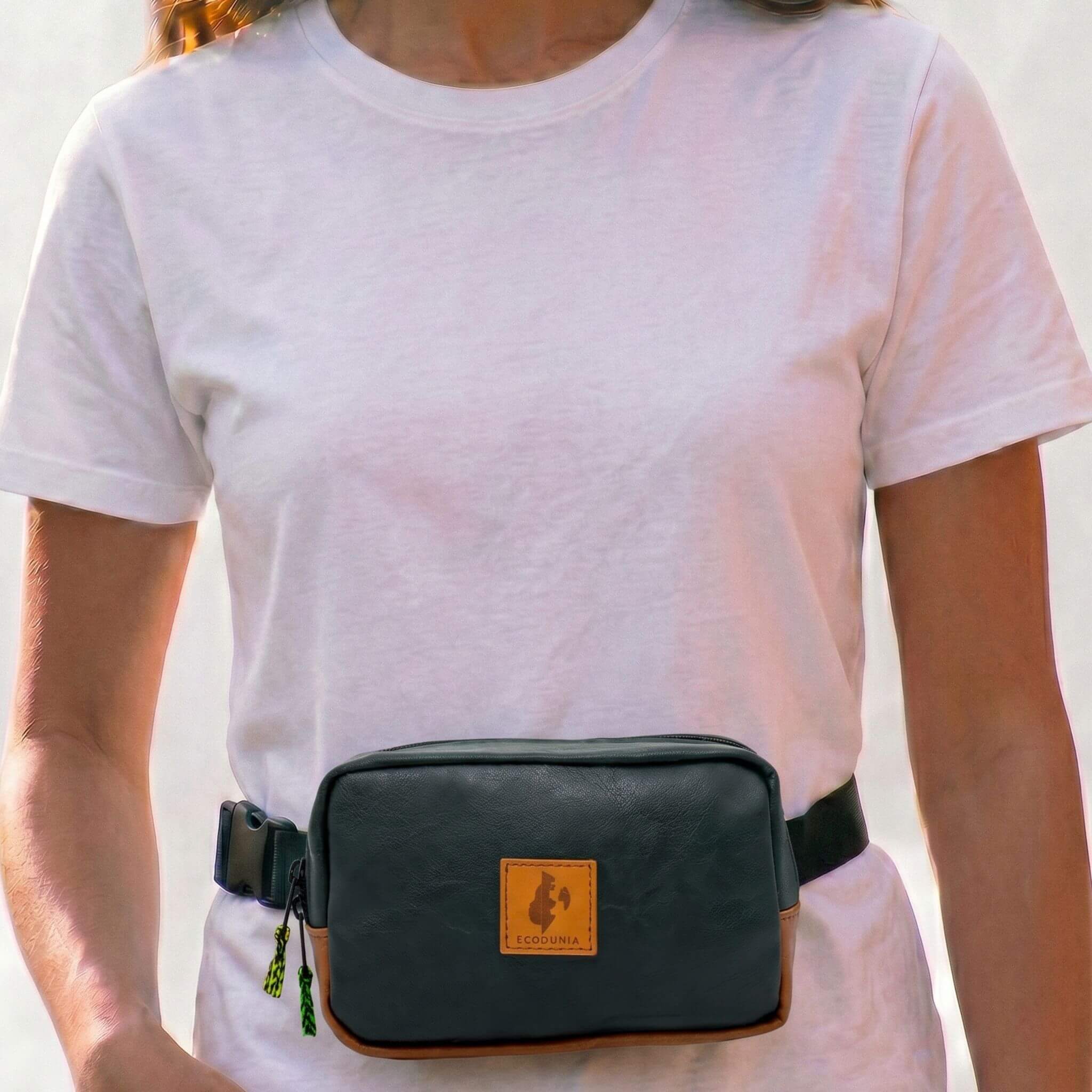 Vegan Leather Crossbody Belt Bag EcoDunia 