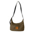 Green Canvas Crossbody Crescent bag