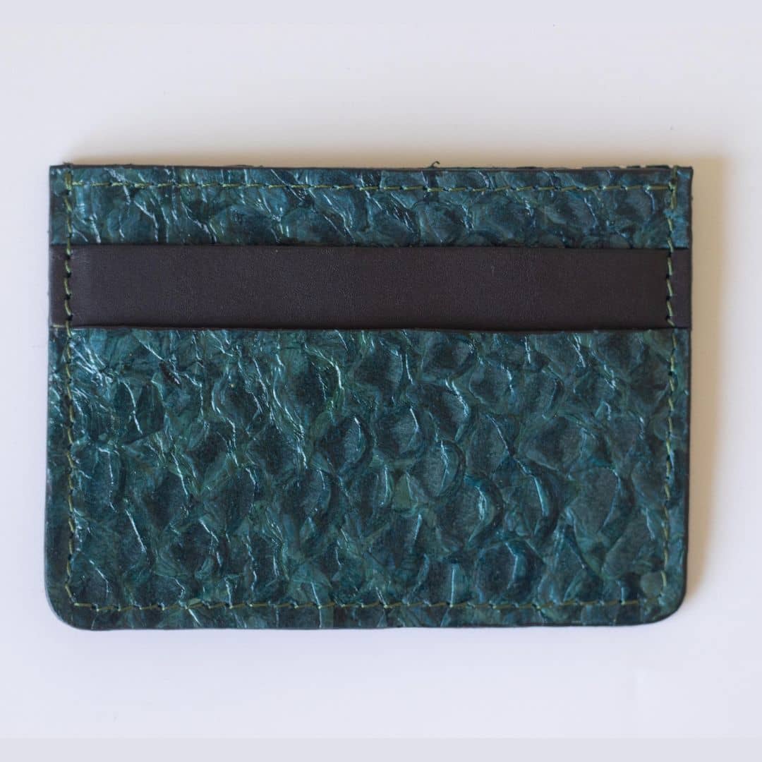 Fish Card Holder Wallet, Unisex Leather Card Case - EcoDunia 