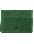 Leather Card Holder - Green