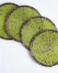 Beaded Coasters- Set of Four