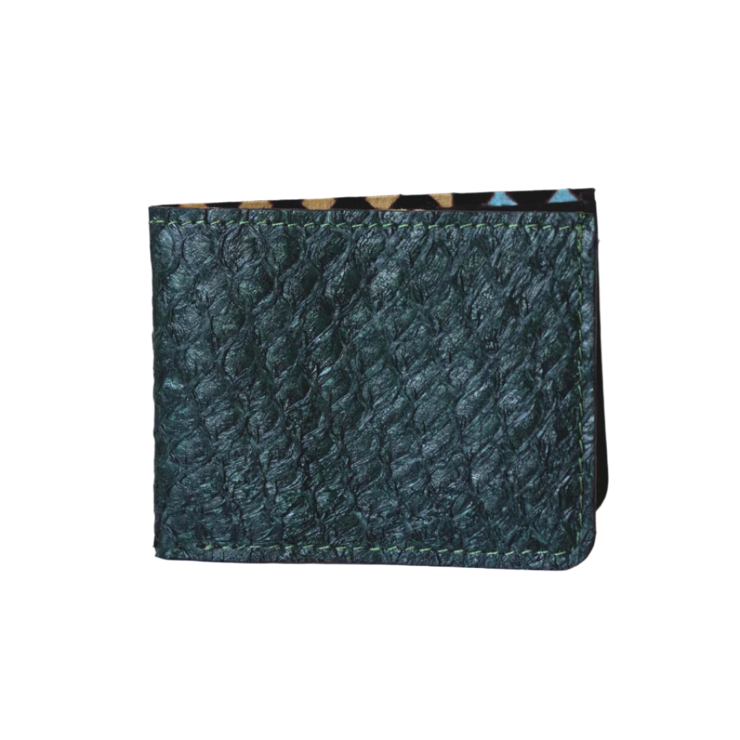 Genuine Slim Fish Wallets - Bifold Fish Leather Wallet 