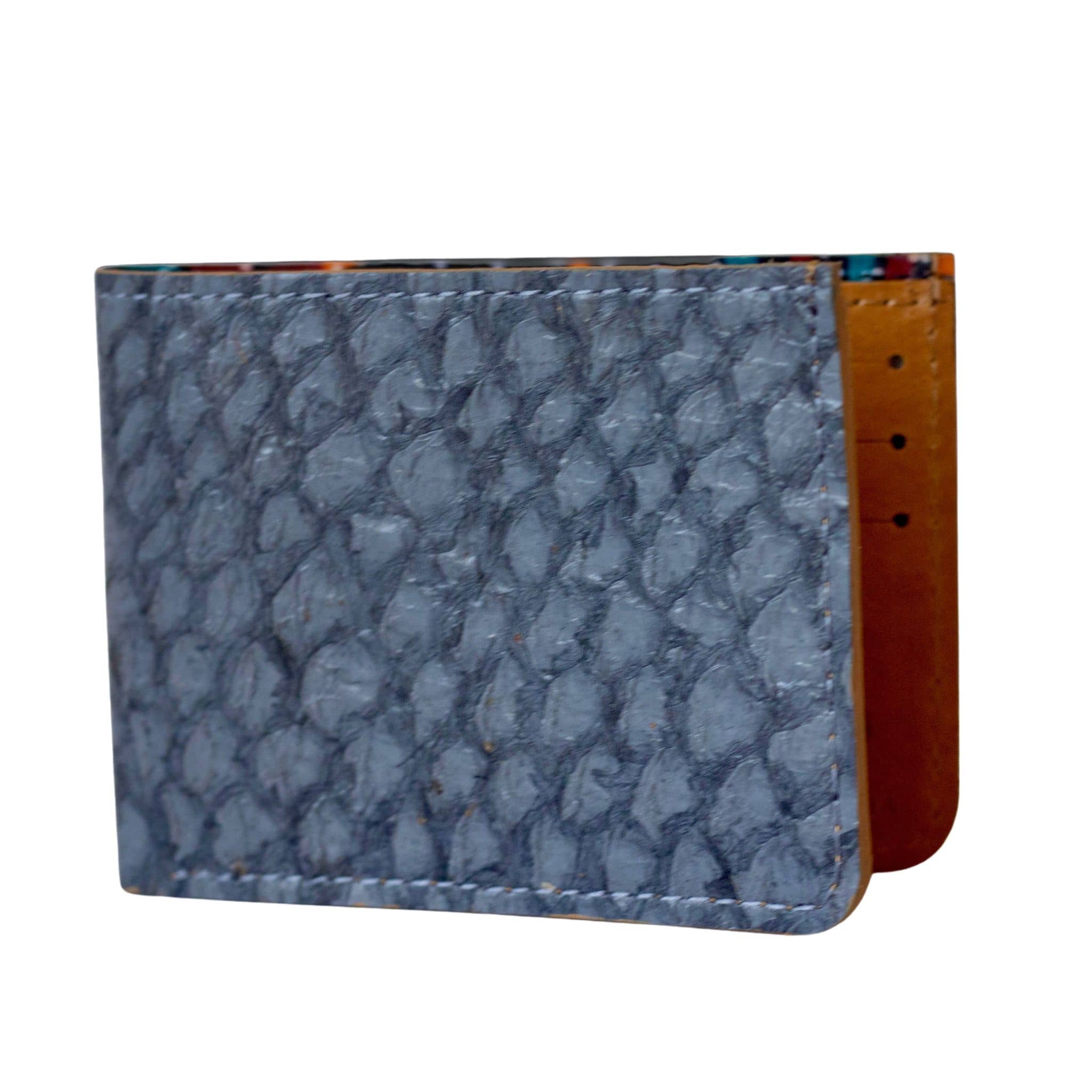 Genuine Slim Fish Wallets - Bifold Fish Leather Wallet 