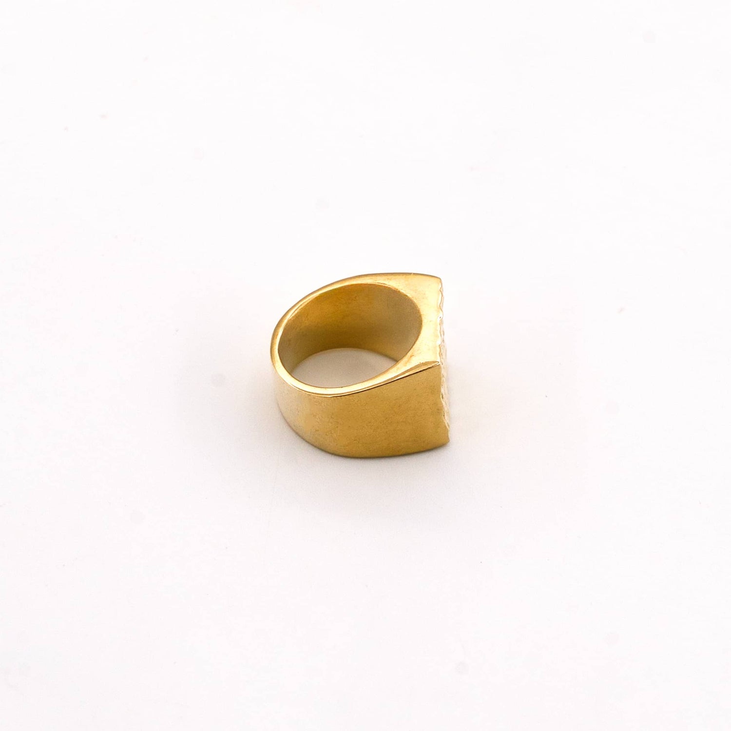 Guna Brass Signet Ring for Men