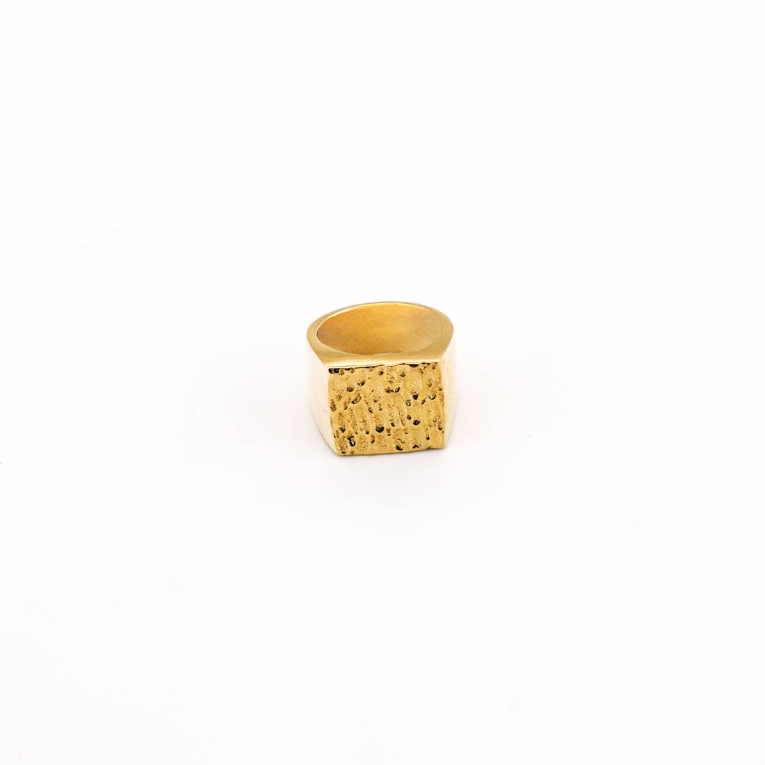 Guna Brass Signet Ring for Men