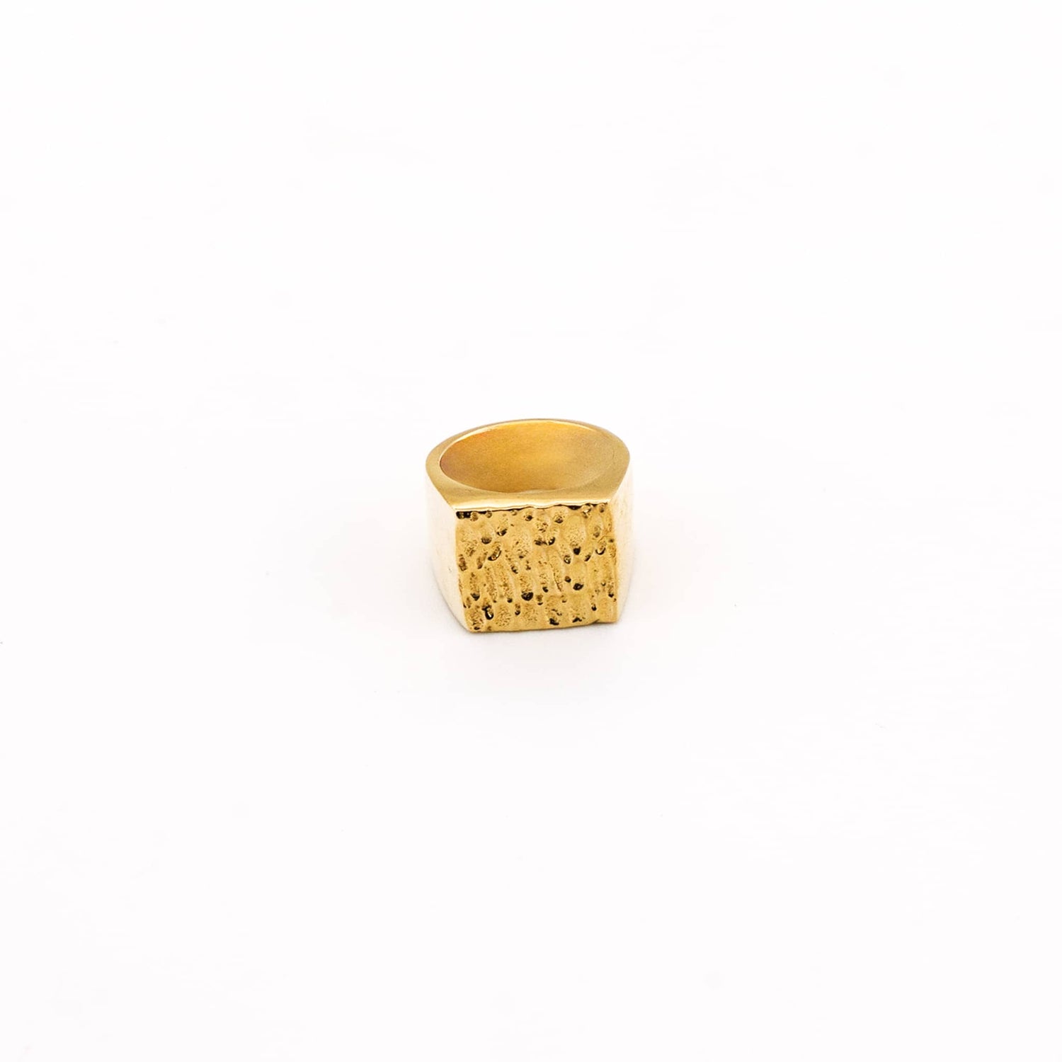 Guna Brass Signet Ring for Men