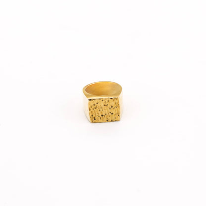 Guna Brass Signet Ring for Men