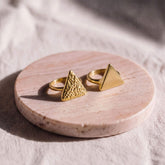 Hammered Smooth Triangle Ring | Pambo Ecodunia