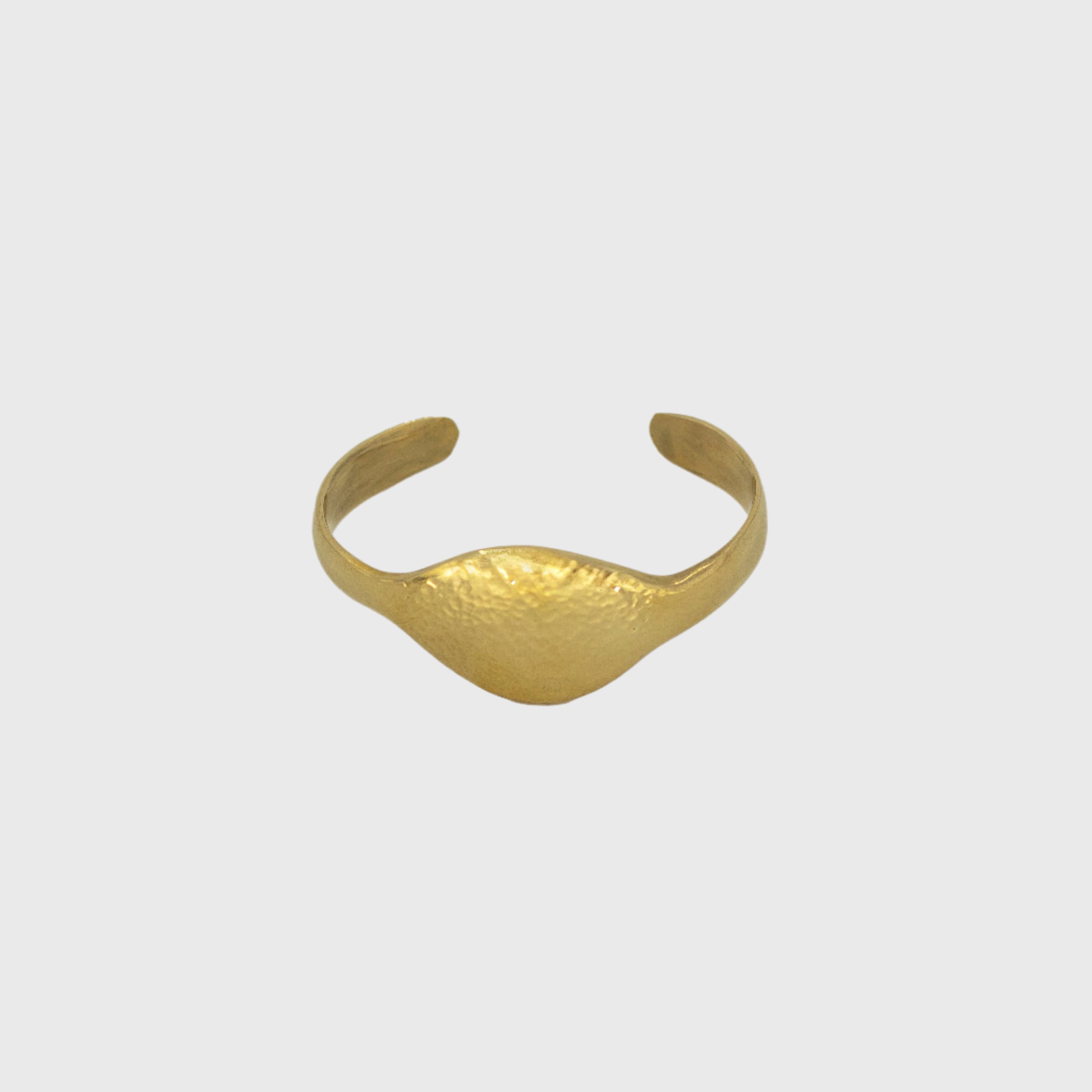 Hammered Open Brass Cuff Bracelet | Asili - EcoDunia