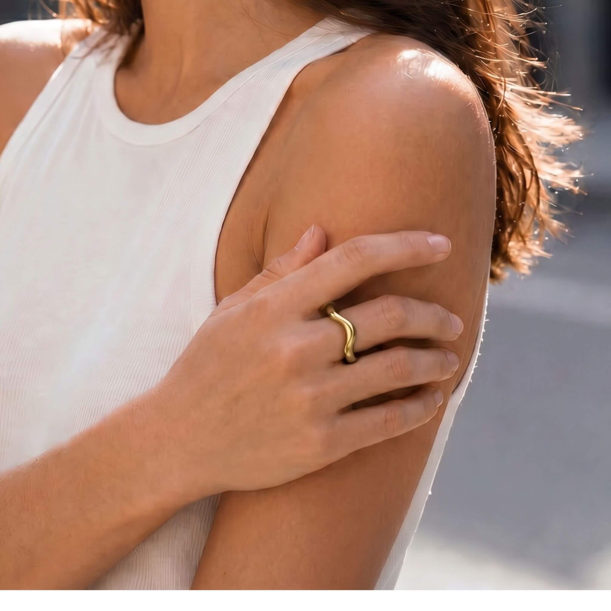 Brass Band Ripple Ring | Taraji Ecodunia 