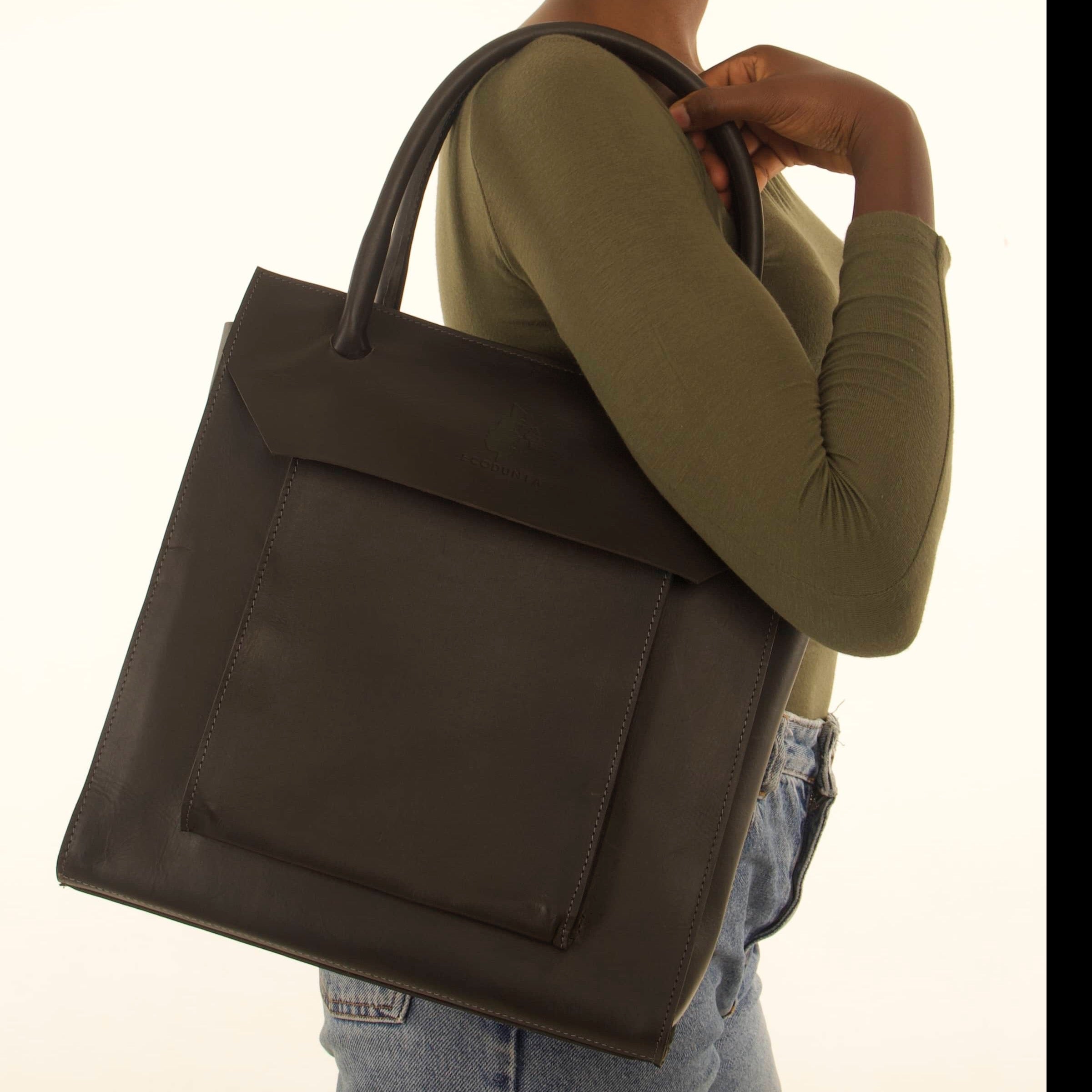 Nakuru Leather Bag - Black