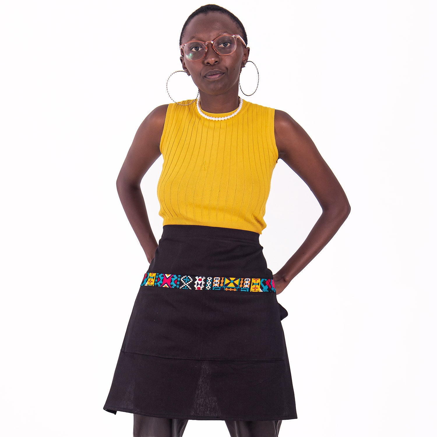 Kitchen Half Apron with Pockets Unisex | Waist Apron – Jikoni 