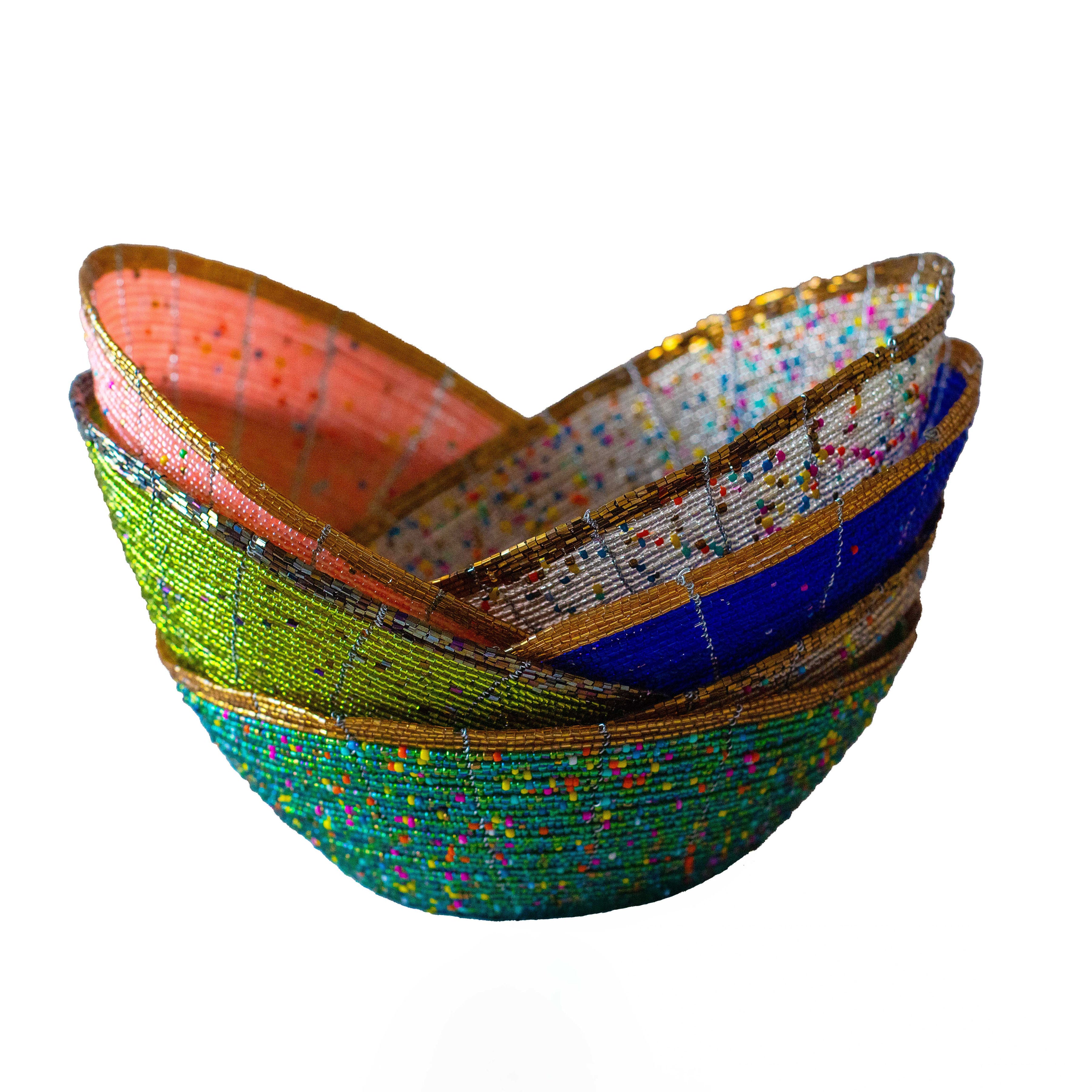 Handmade Beaded Bowls - Large