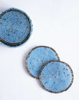 Beaded Coasters with Case - Set of Six