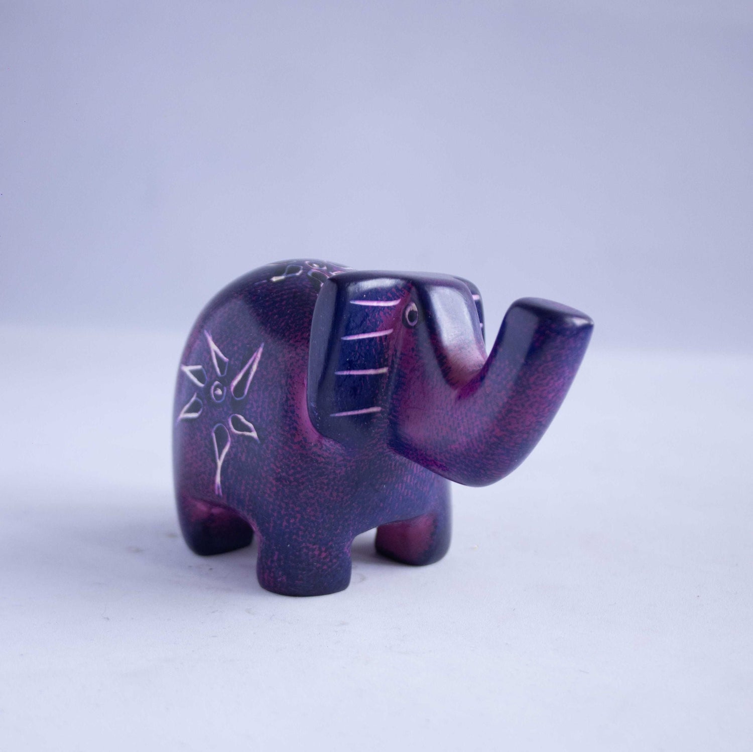 Hand Carved Elephant Soapstone Sculpture