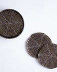 Beaded Coasters with Case - Set of Six