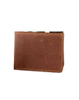 Leather Bifold Slim Wallets - Tan Pull Up